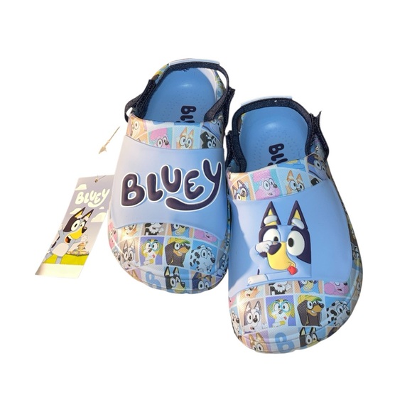 Ground Up Other - Bluey And Bingo Character Clog Sandals - Light Blue